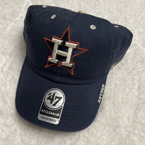Houston Astros Hat Cap 47 Franchise Fitted Mens Navy Blue - Picture 2 of 4
